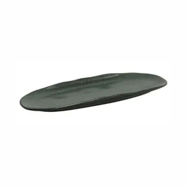 image Travessa Refrataria Oval Rasa 33 X 13Cm Verde Orgânico Stoneware Greenery Porto Brasil Un