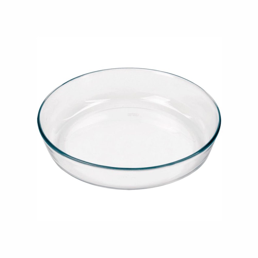 image Travessa Refrataria Redonda 2,4Lt Transparente Vidro Marinex 6495 Un