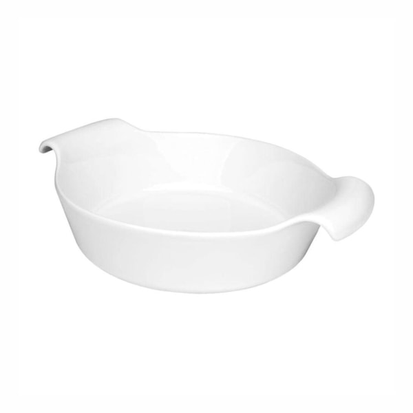 image Travessa Refrataria Redonda 32 X 8Cm 2,1Lt Branco Porcelana Fall Oxford Un