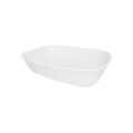 image Travessa Refrataria Retangular 26 x 18 x 5,6 cm 1,5Lt Branco Porcelana Bake Oxford Un