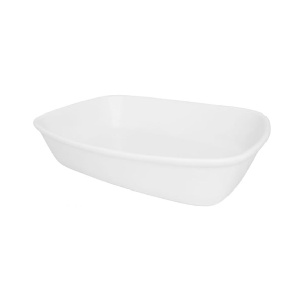 image Travessa Refrataria Retangular 30 x 21 x 6 cm 2,5Lt Branco Porcelana Bake Oxford Un