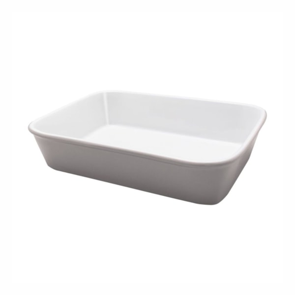 image Travessa Refrataria Retangular 30 x 21 x 6 cm 2,5Lt Cool Grey Porcelana Bake Oxford Un