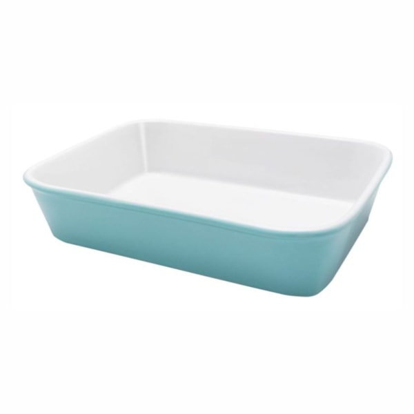 image Travessa Refrataria Retangular 30 X 21 X 6Cm 2,5Lt Water Blue Porcelana Bake Oxford Un