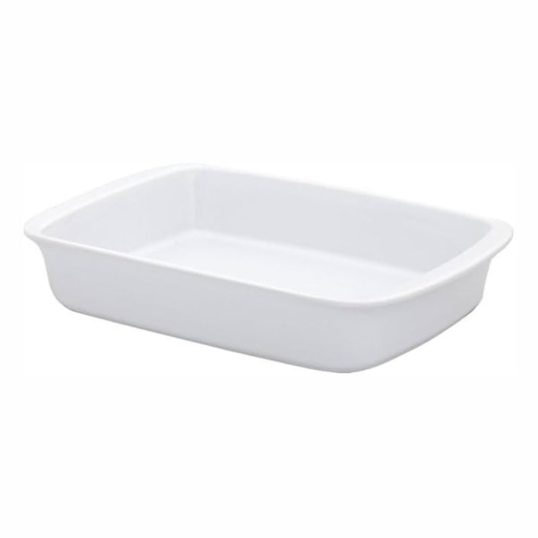 image Travessa Refrataria Retangular Funda  34 X 21 X 6,5Cm 2Lt Branca Cerâmica Tango Oxford Un