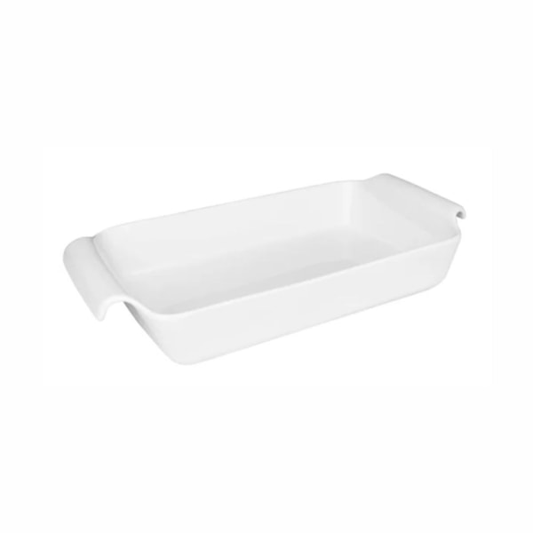 image Travessa Refrataria Retangular Rasa 33 X 18 X 6,5Cm 1,5Lt Branco Porcelana Fall Oxford Un