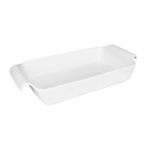 image Travessa Refrataria Retangular Rasa 41 X 22 X 6,5Cm 2,6Lt Branco Porcelana Fall Oxford Un