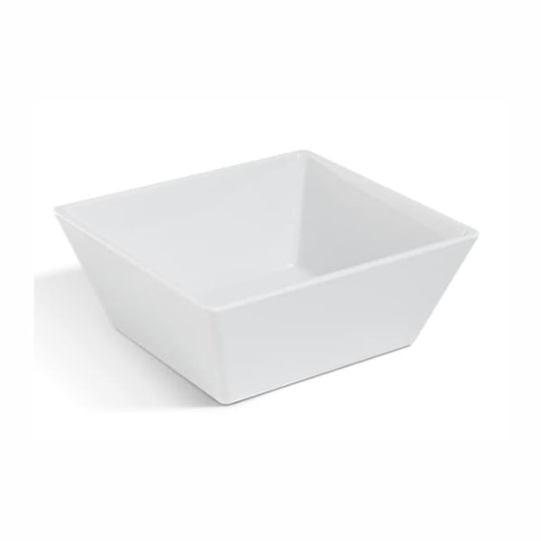 image Travessa Retangular 17,6 X 16,2 X 7Cm Gn1/6 Branca Melamina Gastronorm Deep Brinox Un