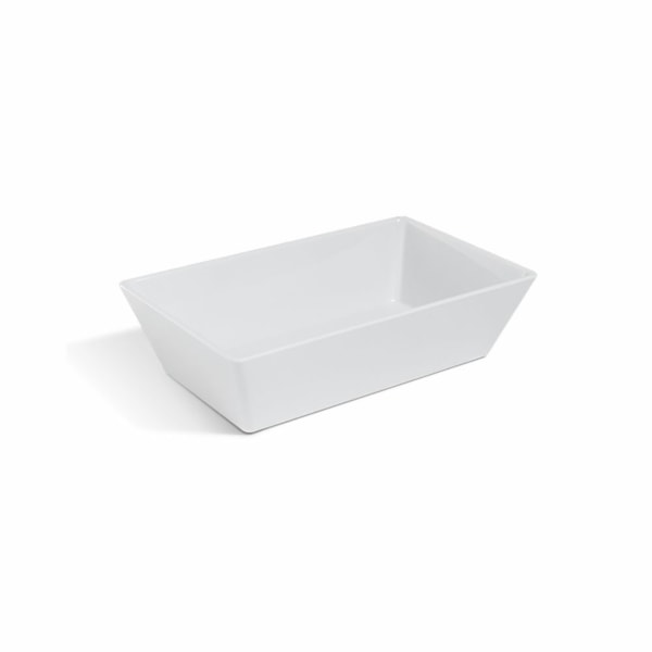 image Travessa Retangular 2,2L Branca Uno Brinox Un