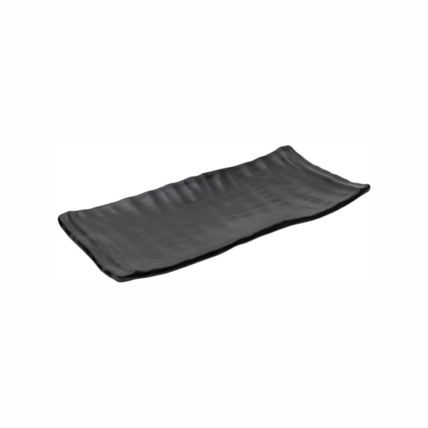 image Travessa Retangular 26,5 X 16,5Cm Melamina Preto Mp26R Mimo Style Un