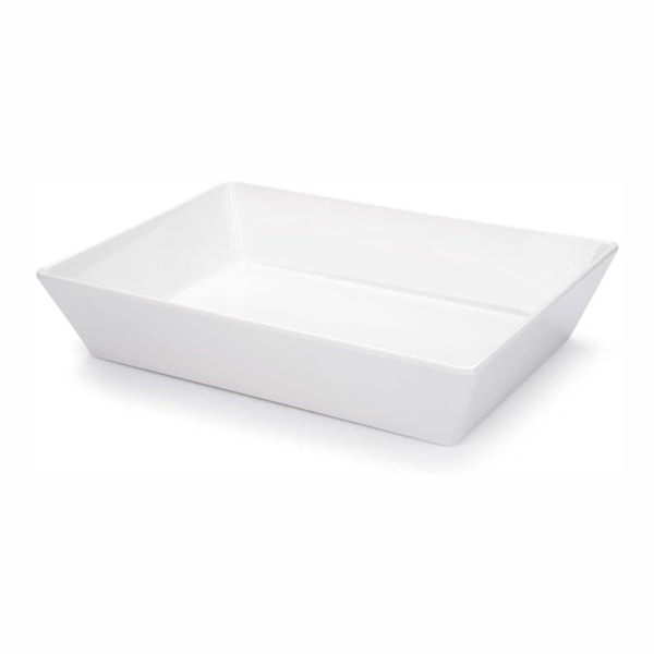 image Travessa Retangular 35 X 25 X 7Cm 4L Branca Melamina Buffet Brinox Un