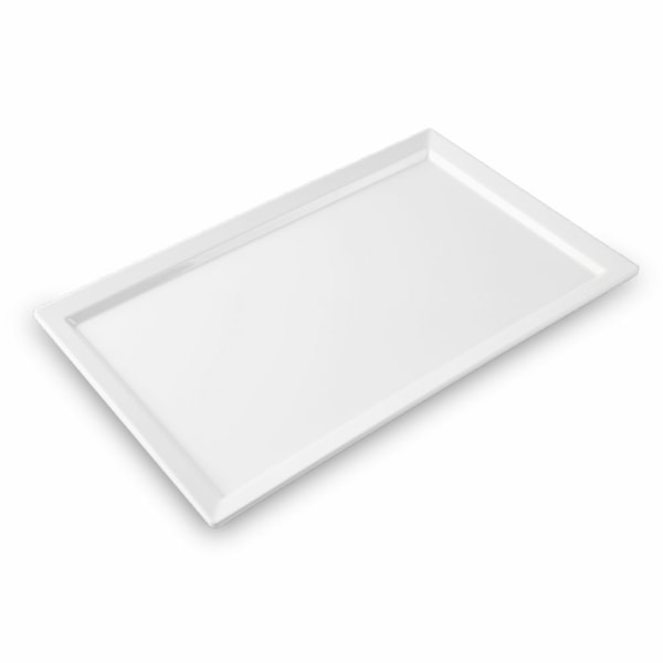 image Travessa Retangular 53 X 32,5 X 3Cm 1/1 Branca Melamina Gastronorm Brinox Un