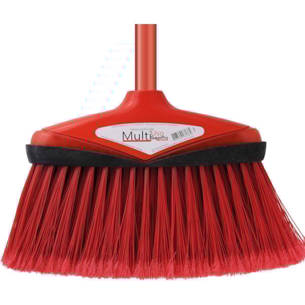 image Vassoura Multiuso Vermelha C/Cabo De 140Cm  Bettanin 9674C
