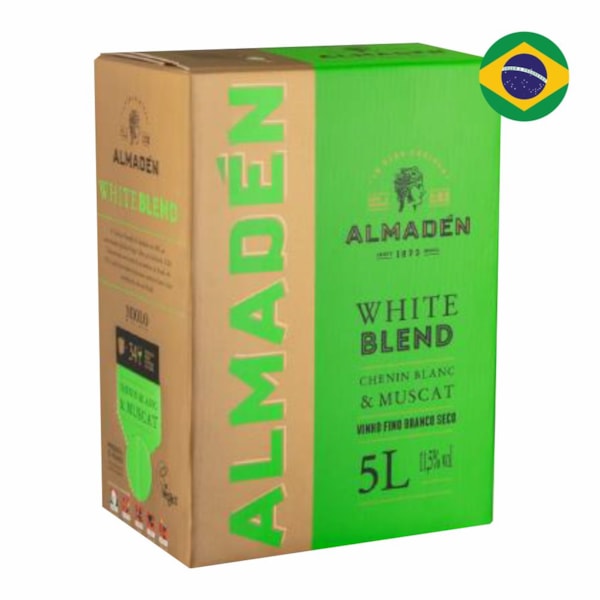image Vinho Branco 5Lt Seco White Blend Almadén Miolo Bag In Box