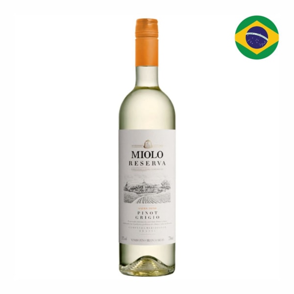 image Vinho Branco 750Ml Seco Pinot Grigio Reserva Miolo