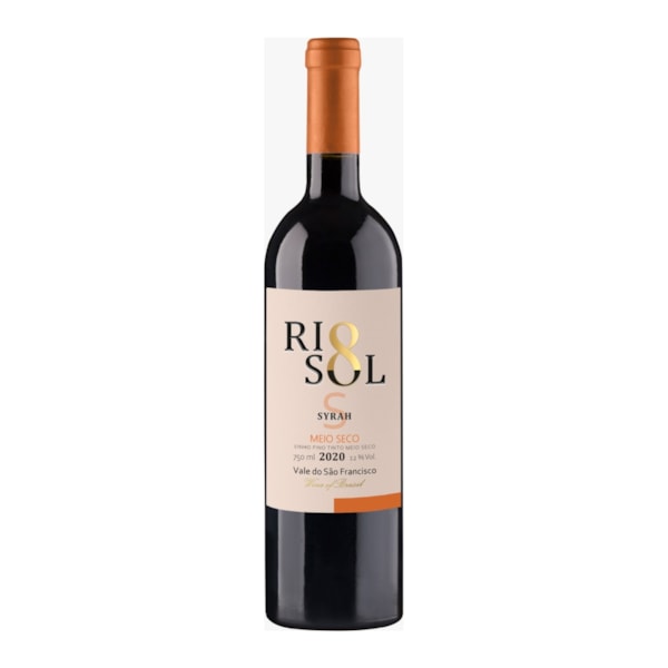 image Vinho Tinto 750Ml Meio Seco Syrah Rio Sol