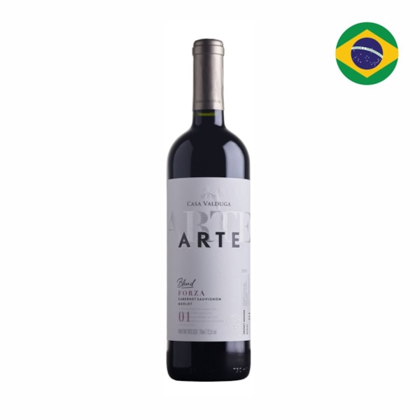image Vinho Tinto 750Ml Seco Cabernet Sauvignon E Merlot Arte Casa Valduga