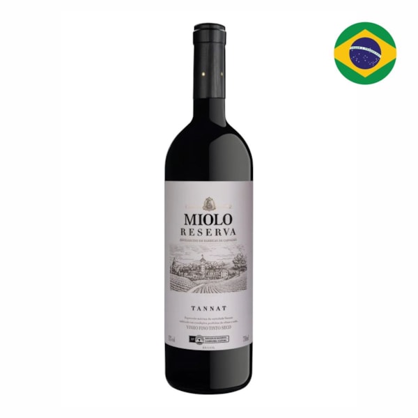 image Vinho Tinto 750Ml Seco Tannat Reserva Miolo
