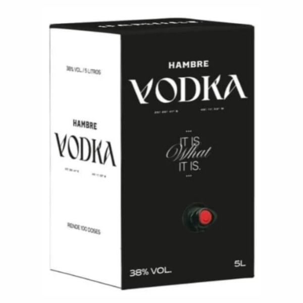 image Vodka 5Lt Hambre Bag In Box