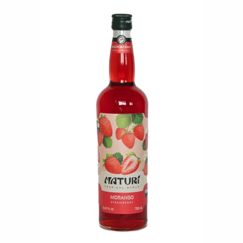 image Xarope Vidro 700Ml Morango Maturi