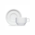 image Xicara De Café C/ Pires Bar/Hotel Branco Porcelana Germer 12 X 100Ml