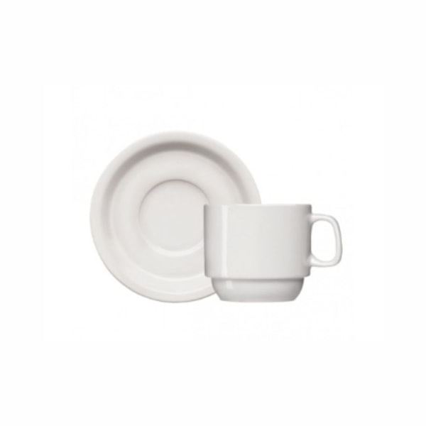 image Xicara De Café C/ Pires Iguaçu Branco Porcelana Germer 12 X 65Ml Cx