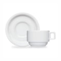 image Xicara De Chá C/ Pires Bar/Hotel Branco Porcelana Germer 12 X 210Ml