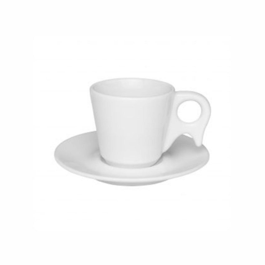 image Xicara De Chá C/ Pires Genova Branco Porcelana Oxford 12 X 200Ml